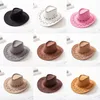 American Western Cowboy Hat Summer 남녀 Sun Hats Stage Show 모자 어린이 카우보이 여행 모자