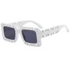 Lunettes de soleil Fashion Brand Men Square Luxury Glasses Hollow Designer Unisex Shades UV400