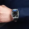 Zegarek na rękę Modną Mechaniczną męską zegarek Automatyczne nadgarstka wina