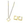 Designer Gold Necklace Set örhängen för kvinnor Luxurys Designers Necklace Pendant Earring Fashion Jewerly Gift 2308078Z