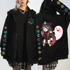 Sweats à capuche pour hommes Genshin Impact Zip unisexe décontracté polaire pull à capuche noir veste manteau adolescents dessin animé imprimé sweat Streetwear