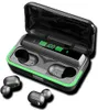 Fones de ouvido True Wireless Earbuds Bluetooth 5.1 150H Playtime com estojo de carregamento de 2000mAh LED Power Display, IPX4 fones de ouvido à prova d'água com som estéreo