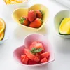 Piatti MUZITY Dessert in ceramica Love Shape Design Porcellana smaltata Snack Piatti Cena Piatto da frutta