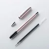 20Pcs Metalen Gel Inkt Teken Pen Roterende 0.5Mm Zwart Zwitserland Refill Zakelijke Ondertekening School Kantoorbenodigdheden Balpen