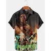 Casual shirts voor heren 3D Gedrukt 2023 Movie Karakter Horror Vintage Shirt For Men Summer Streetwear Retro Hawaiian