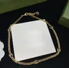 Gold Designer Vintage Necklace G Jewelry Fashion Men's Necklace Gift