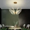 Kronleuchter LED Moderne Home Wohnzimmer Esszimmer Küche Beleuchtung Glanz Decor Anhänger Lampe Lndoor Schlafzimmer Hängen Lichter Leuchte