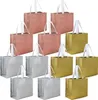 BeeGreen Bags Set of 6 Lightweight Recycling Shopping Totes with Long Handle Durable Portable Shopper Baggies Groceries Supermarket Gift Cute HKD230807
