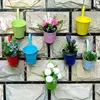 Planters Pots Buah Menggantung Pot Bunga Warna-Warni Besi Pot Bunga Sukulen Tanaman Keranjang Gantungan Balkon Taman Rumah