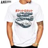 Heren T-shirts Nieuwe zomer Mode Heren Korte mouw MX5 Generations Car Print T-shirt Hip Hop Cool Boy White Tops Hipster Cool Male Casual Tees J230807