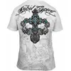 Erkekler Tişörtleri 2023 Şık Yaz Tişörtleri Erkekler İçin Gotik Vintage Tasarım Kısa Kollu Nefes Alabilir Rahat Moda Üstleri Tee