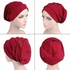 Berets Soft Head Cap Hat Elastic Cloth Muslim Scarf Ruffle Women Breathe Chemo