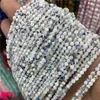 Perline naturali piccole 2 3MM pietra placca citrino ametiste sezione rotonda branello allentato per gioielli che fanno collana braccialetto fai da te