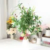 Decorative Flowers Olive Leaf Artificial Plant Berries Artifical Flower Living Room Decoration Plastic Simulation