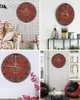 Wandklokken Vintage Bloem Bohemen Grote Ronde Lichtgevende Naalden Klok Decor Kamer Opknoping Ornamenten Decoratie Stil