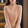 Women's Sweaters 2023 Autumn And Winter Turtleneck Sweater Pure Wool Base Loose All-match Korean Version Long-sleeved Pullover