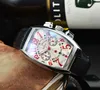 Hot Frenck Classic 시리즈 럭셔리 표면 디지털 디자이너 시계 고급 남성 시계 기능 Quarz Chronograph Watch