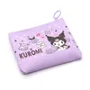 Moda kawaii pembe mor kuromi para çantası büyük kapasiteli para fermuar çanta aksesuarları 6 stil