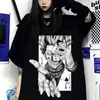 メンズTシャツx Tシャツ女性男性コットンティートップヒップホップハラジュク面白いアニメヒソカストリートウェア半袖