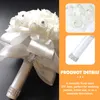 Dekorativa blommor som håller Wedding Hand Bouquet Simulation Boquets Flowers Outdoor Faux Artificial Foam Bride Artifical Outdoors