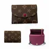 M41939 hoge kwaliteit rosalie portemonnee Luxurys Designer Coin Purse tassen Vrouwen echt leer bruine bloemenportemonnees Sleutel Portemonnees handtas Dames heren Portefeuilles Clutch Bags