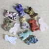 Pendant Necklaces 4pcs/lot Natural Gemstone Tiger Statue Ornament Carving Healing Animals Mixed Color Charms Reiki Stone Room Decoration