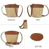 Gladdon Small Straw Purses For Women Mini Straw Summer Beach Shoulder Bags For Women Crossbody Woven Purse Clutch Rattan Bag HKD230807