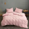 Bedding sets 1 pc Quilt Cover Pink Bed Pillowcase for Girls Solid Color pociel 200x220 Duvet King Size no pillowcase 230807