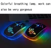 Mouse CHUYI Bluetooth 2.4G recarregável sem fio RGB Mouse LED fino silencioso ajustável DPI Mause USB mouse óptico para MacBook Air X0807