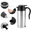 750ml 24V Electric Heating Cup Kettle Stainless Steel Water Heater Bottle For Tea Coffee Drinking Travel Car Truck