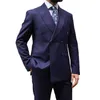 Abiti da uomo Risvolto a lancia Smoking doppiopetto Slim Fit Formale Matrimonio Abiti da sposo Blazer Pantaloni 2 pezzi Terno Masculino