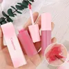 Lip Gloss Love Heart Mirror Water Pink Waterproof Lasting Non-stick Cup Sexy Red Liquid Lipstick Makeup For Women Korea Cosmetic