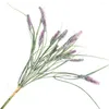 Dekorative Blumen 1 Zweig Künstliche Blume Frischhaltende realistische gefälschte schöne Lavendel-Heimdekoration