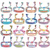 Lien Bracelets Couleurs Boho Népal Ethnique Bracelet À La Main D'été Plage Tresse Chaîne Coton Wrap Tissé Corde Amitié Pour Femmes Hommes