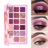 Ögonskugga ucanbe bytbar rosa violet naken ögonskugga palett makeup 18 färger matt skimmer glitter ögonskugga pulver vattentät pigment 230807