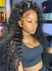 Human Hair Capless Wigs Deep Wave Frontal Wig Human Hair 13x4 Curly Human Hair Wig Transparent HD Lace Wig 13x6 Water Wave Wigs 180 Density x0802