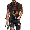 Men's T Shirts Cool And Handsome Street Fashion 3D Printed Top In Summer Round Neck Short Sleeve Sportswear Fast Drying -selling Clothes