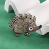 Pins Broches D Rui Schattig Email Geschilderd Hedgehog Broches voor Vrouwen Mannen Sieraden Accessoires Metaal Mode Legering Cartoon Dier Pin Party Gift HKD230807