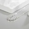 Kofsac Summer Strendy Jods Netclace for Women 2022 Simple Silver 925 Clavicle Chain Netlaces Light Luxury Jewelry L230704