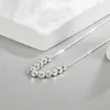 Kofsac Zomer Trendy Geometrische Kralen Ketting Voor Vrouwen 2022 Eenvoudig Zilver 925 Sleutelbeen Ketting Kettingen Licht Luxe Sieraden L230704