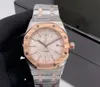 AP Mens Watch Designer Luxury Automatic Movement Watches Rose Gold Size 42mm 904L rostfritt stål Remvattentäta safirklockor