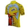 Jaquetas masculinas de corrida Yellow Bird Cycling Jersey Manga curta Summer Bike Wear Road Top Clothing Schlafly Quick Dry