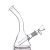 Gros Petit Bubbler Verre Bécher Bongs Narguilé Mini Dab Rigs Recycleur De Verre Conduite D'eau Ash Catcher Bong avec 10mm Mâle Verre Brûleur À Huile Tuyau