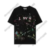 T-shirt GDLinvin New Spicy Ink Stampa Girocollo allentato Manica corta Versatile T-shirt da uomo e da donna in puro cotone High Street