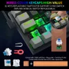 Clavier couvre 61 touches clavier de jeu mécanique RGB rétro-éclairage Type C USB filaire étanche 60 PC Gaming pour ordinateur portable de bureau 230804