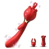 Massager 2 im schwingenden Vibrator G Spot Zunge lecken weibliche Dildo Clit Clitoris Stimulator Erwachsener für Frauenpaargeschäft