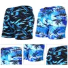 Męskie szorty wydrukowane szybkie suszące anty-embarrasment dla dorosłych PLM wielkości płaskiego narożnego spa pływanie na plaży są stylowe i wygodne