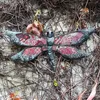 Garden Decorations Metal Dragonfly Wall Decoration Home Outdoor Statues Sculptures And Figurines Miniatures Ornaments Fence Patio Backyard