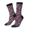 Chaussettes pour hommes motif de Style figue et feuille amusant Fruit violet Art mâle hommes femmes automne bas Harajuku