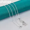 40cm75cm 925 Chaîne En Argent Sterling AAA Zircon Petit Sika Cerf Pendentif Collier Pour Les Femmes De Mariée De Mariage Partie Charme Bijoux L230704